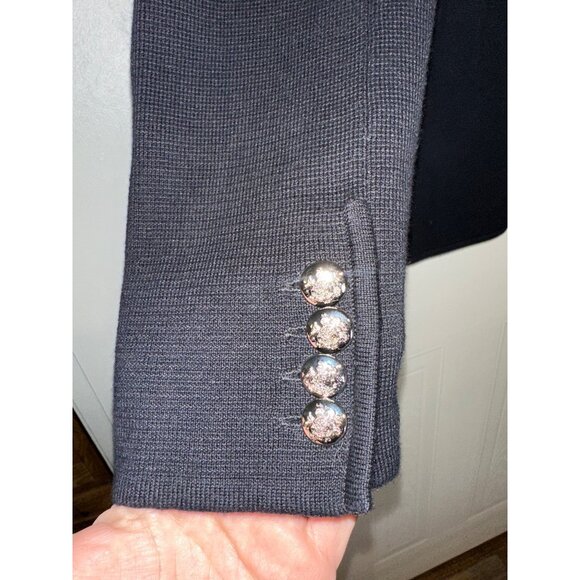 Lauren Ralph Lauren Black Blazer with Embroidered Crest - Picture 9 of 14